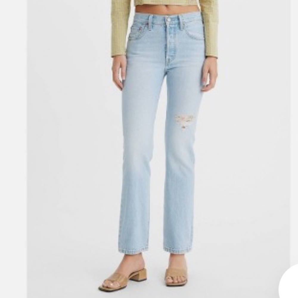 Levi’s 501 Original Women High Rise Jeans Size 27x30 Button Fly patchwork